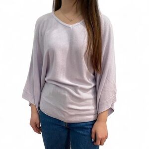 soho New York Company Jeans Kimono Sleeve Purple Sweater Top Women's Size XS
